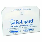 Pacific Blue Basic 1/2-Fold Toilet Seat Cover by GP PRO, White, 5,000 Count,