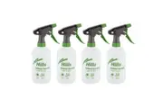 4x Hills Garden Trigger Handle Water Liquid Misting Plant Spray Bottle Set 500Ml