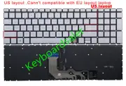 US Silver Backlit keyboard For HP ENVY 17-CG 17-CGxxx,15-ED 15-EDxxx 17-CG1656ng