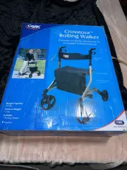 Carex Crosstour Rolling Walker Rollator - Rolling Walker with Seat - Folding,...