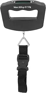 Vomeko Electronic Luggage Scale, Portable Hanging Scale, 50kg Ergonomic Design Digital LCD Display Hanging Scale for Luggage Weighing Home.