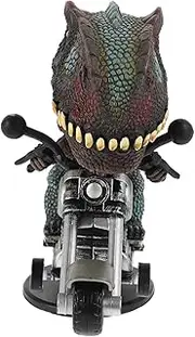 DONFAMDS Unique Dinosaur Toy Creative Simulation Motorbike Statue Decor for Kids