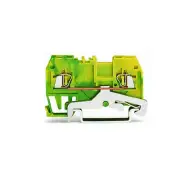 A●10pcs WAGO 279-907 2-Conductor Ground Terminal Block 1,50 mm2 Green-Yellow New