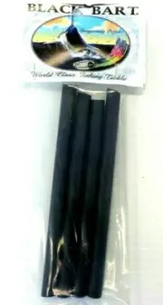 Black Bart Shrink Tube 0.350 Size Shrink Tubing 2' BLACK for 6/0 to 9/0 hookset