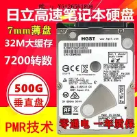 在飛比找Yahoo!奇摩拍賣優惠-移動硬盤CMR垂直盤日立1T筆記本硬盤7200轉500G機械