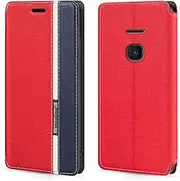 for Nokia 8210 4G Case, Fashion Multicolor Magnetic Closure Leather Flip Case Cover with Card Holder for Nokia 8210 4G (2.8”)