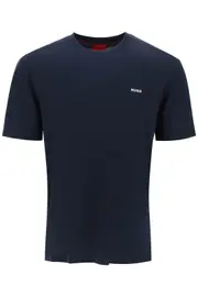 [HUGO] HUGO relaxed logo t-shirt L Blue