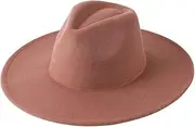 [Hcclijo] Wide Brim Fedora Hat Women Men Wool Felt Hats Gentleman Lady Winter Jazz Panama Sombrero Cap