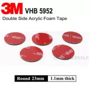 10PCS*23mm Round DIY Use 3M VHB Black Acrylic Foam Double Side Adhesive Tape