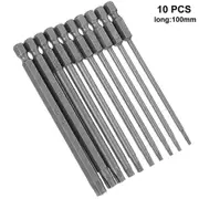 Szyy Torx Bits Set, Hex Shank S2 Premium Steel Torx Head Drill Bit Set, Magnetic Tips Muti-size-10PCS-100MM