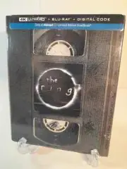The Ring - 4K UHD + Blu-Ray + Digital Code Walmart Limited Edition VHS Steelbook