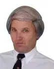 Tragic Combover Fancy Dress Old Man Costume Wig Fancy Dress Party Grey Bald