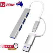 USB C HUB 3.0 Type C 4-Port Multi-Splitter OTG Adapter For Laptop Mac PC Android