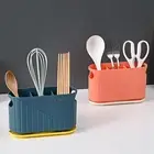 Chopsticks Holder with Hooks with Handle 3-grids Space Saving Flatware Holder Pp