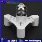2Pcs E27 to 3E14 Bulb Light Socket Adapter Splitter Screw Induction Lamp Holder