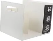 NUOBESTY Simple Assembled Bookend Organizer Small Drawer Bookshelf for Desk Magazine File Stationery Storage