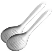 2 Pcs Garlic Grinder Spoon Small Mincer for Stainless Steel Ginger