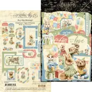 Graphic 45 Die-Cut Assortment-Tags & Frames, Hip Hip Hooray