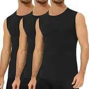 [Falechay] Pack of 3 Men's 100% Combed Cotton Tank Top Men's Sleeveless Vests