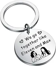 [FAADBUK] Eleven and Max Gift Stranger Things Inspired Gift Friendship Jewelry Best Friend Keychain