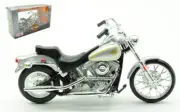 Model Car Scale 1:18 Maisto Harley Davidson FXST Softail 1984 Silver Bike