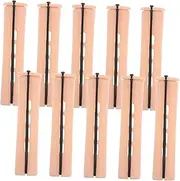 Ipetboom 10Pcs Set Hair Curling Perm Rods with Cover Gentle Hair Flexible Use for Home and Salon Styling Secure Storage for Natural Curls