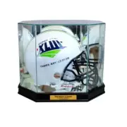 New Detroit Lions Glass and Mirror Football Helmet Display Case UV