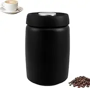 1.2L Capacity Coffee Canister Stainless Steel Coffee Bean Container with Airtight Lid Wide-Mouth Coffee Vacuum Canister Versatile Sealed Food Storage Container for Coffee Beans Tea Cereal (2)