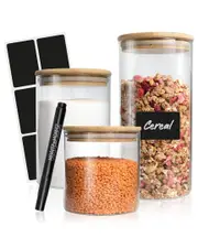Moritz & Moritz Set of 6 Glass Storage Jars