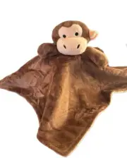 Crevent Brown Monkey Unisex Baby Lovey Security Blanket Soft Plush Baby Toy New