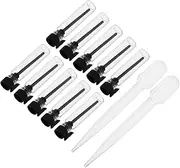 Happyyami 10pcs Bottle Fragrance Vial Liquid Vial for Makeup Jar Oil Bottles Travel Size Oil Bottle Mini Empty Bottles Glass Black