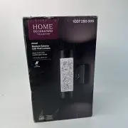 Home Decorators Ansel Black Bubble Glass LED Outdoor Light Cylinder
