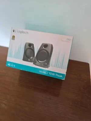 Logitech Z130 Wired Stereo Sound Black PC Computer Speakers New in Box