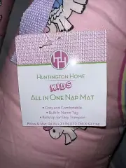 Kids All in One Nap Mat Blanket Roll-up Pink Unicorn Great 4 Preschool Daycare