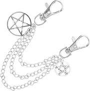 [Ipetboom] Clog Chain Shoe Charms Stylish Alloy Replacement Boot Chain Unique Five Decoration for Sneakers Fashionable Shoe Embellishment for Men and Women