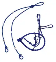 Blue Charro Bosal Reins Cabresto Bosalillo