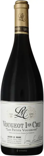 Domaine Lucien Le Moine Vougeot 1er Cru Les Petits Vougeots Rouge 2021 750ml