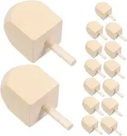 Kisangel Hanukkah Wooden Dreidels Craft Kit Pcs Blank Spinning Tops for Painting Decor Boys and Girls Toy