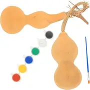Gogogmee 1Set DIY Chinese Gourd Painting Gourds with Watercolor Pigments for Crafting School Projects and Creative Fun