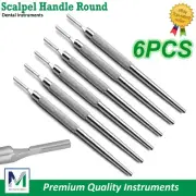 Scalpel Handle #3 BP Handle Blade Holder Surgical Veterinary Instruments - 6PCS