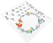 MOLUCKFU 1pc Photography Blanket Newborn Girl Remembrance Bed Picture Blankets Newborn Blankets for Boys Nursery Year Nest Announcement Newborn Props Colorful Polyester Cotton