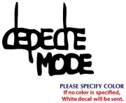 Depeche Mode Metal Music Rock Band Funny Vinyl Sticker Decal Car Window Wall 7"