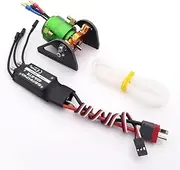 Toy Accessories 2835 KV3300 4-Poles Water Cooling Brushless Motor + Motor Mount + 3S 40A ESC Compatible with RC Boat Jet Boat Yacht Marine