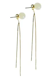 seree Sia Jade drop earrings in Light Green at Nordstrom One Size