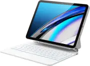 iPad 11th/10th Gen Case with Magic Keyboard, 7-Color Backlit, White