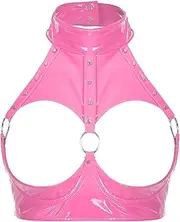 [GRRKDFQ] Women's Lingerie Sets Open Breast Bra Open Cup Bra Crop Top