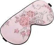 UTHCLO Silk Printed Eye Mask Sleeping Blind Women Adult Sleep Eye Patch Sleep Mask Eye