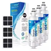ICEPURE ADQ36006101 Fit LG LT700P Kenmore Elite 9690 & Air Filter
