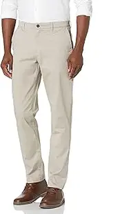 [Amazon Essentials] Amazon Brand - Goodthreads Men's Athletic-Fit Washed Comfort Stretch Chino Pant, Khaki 33W x 34L