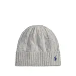 [Ralph Lauren] Ralph Lauren Cable-knit Beanie ONE SIZE GREY